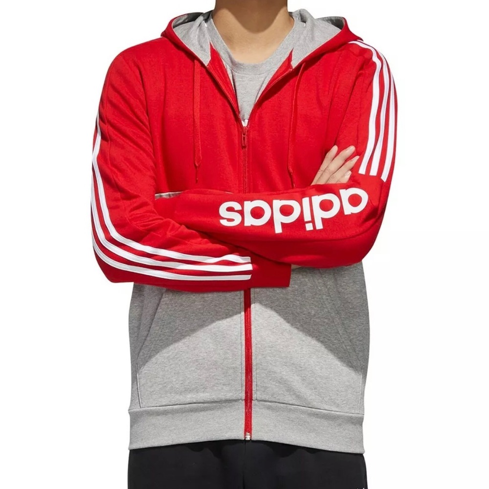 Adidas Essentials ColorBlocked Fleece Zip Hoodie